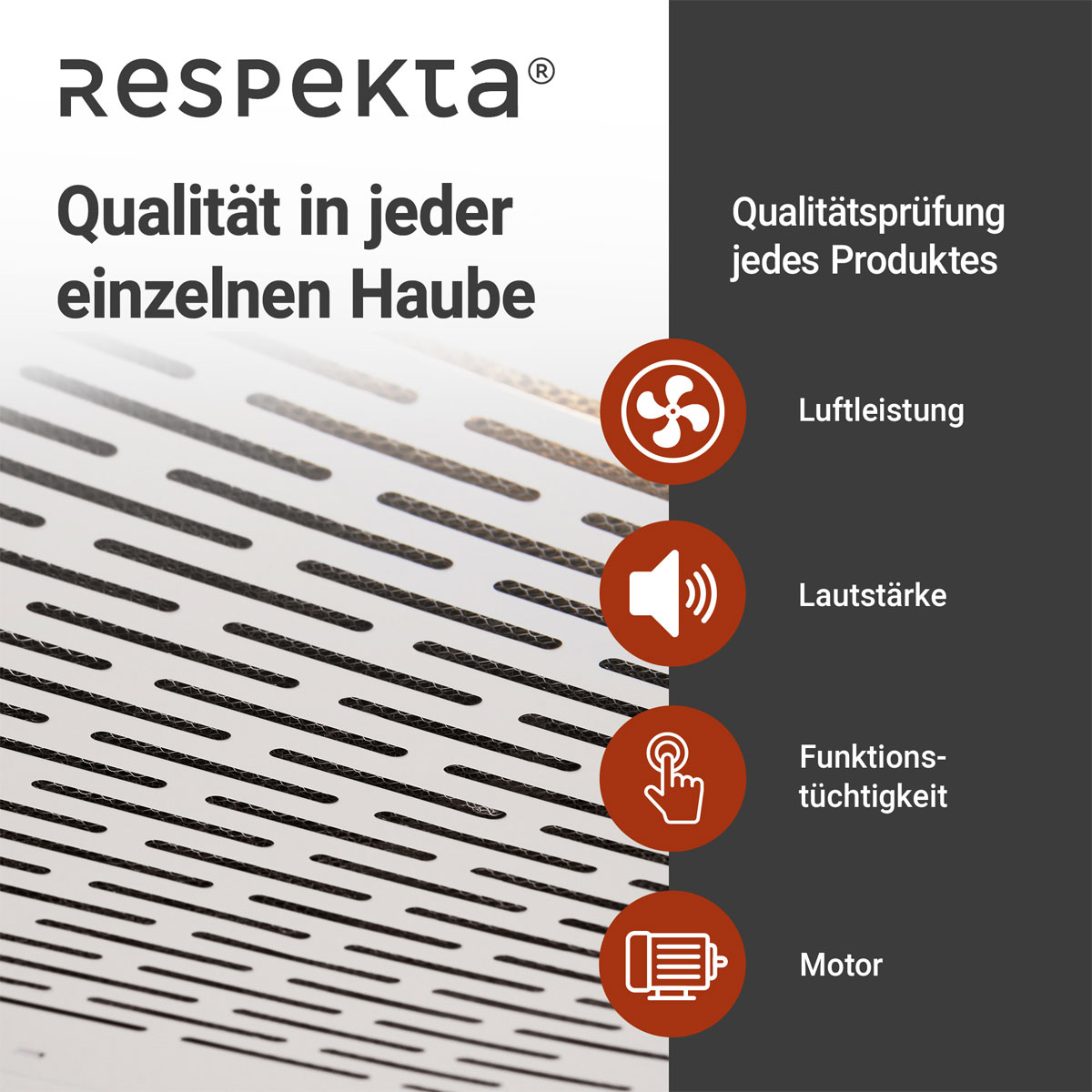 Respekta Suna Unterbauhaube DH520WL 50 cm Weiß Bild 13