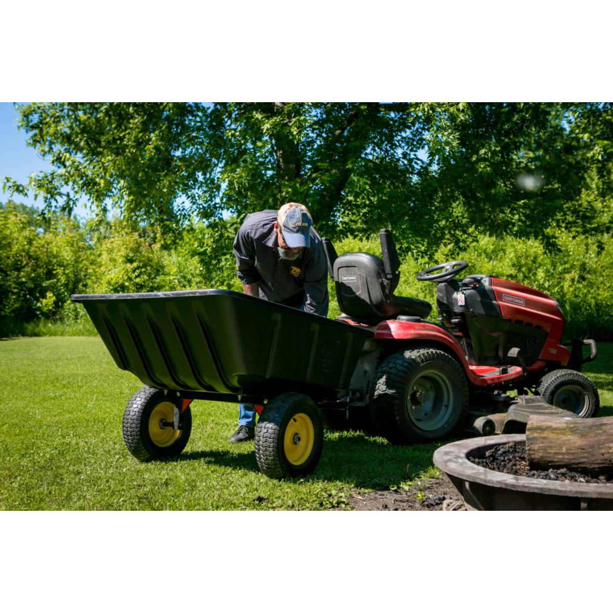 Polar Schubkarre Anhänger 283L 175x94x71cm Bild 4