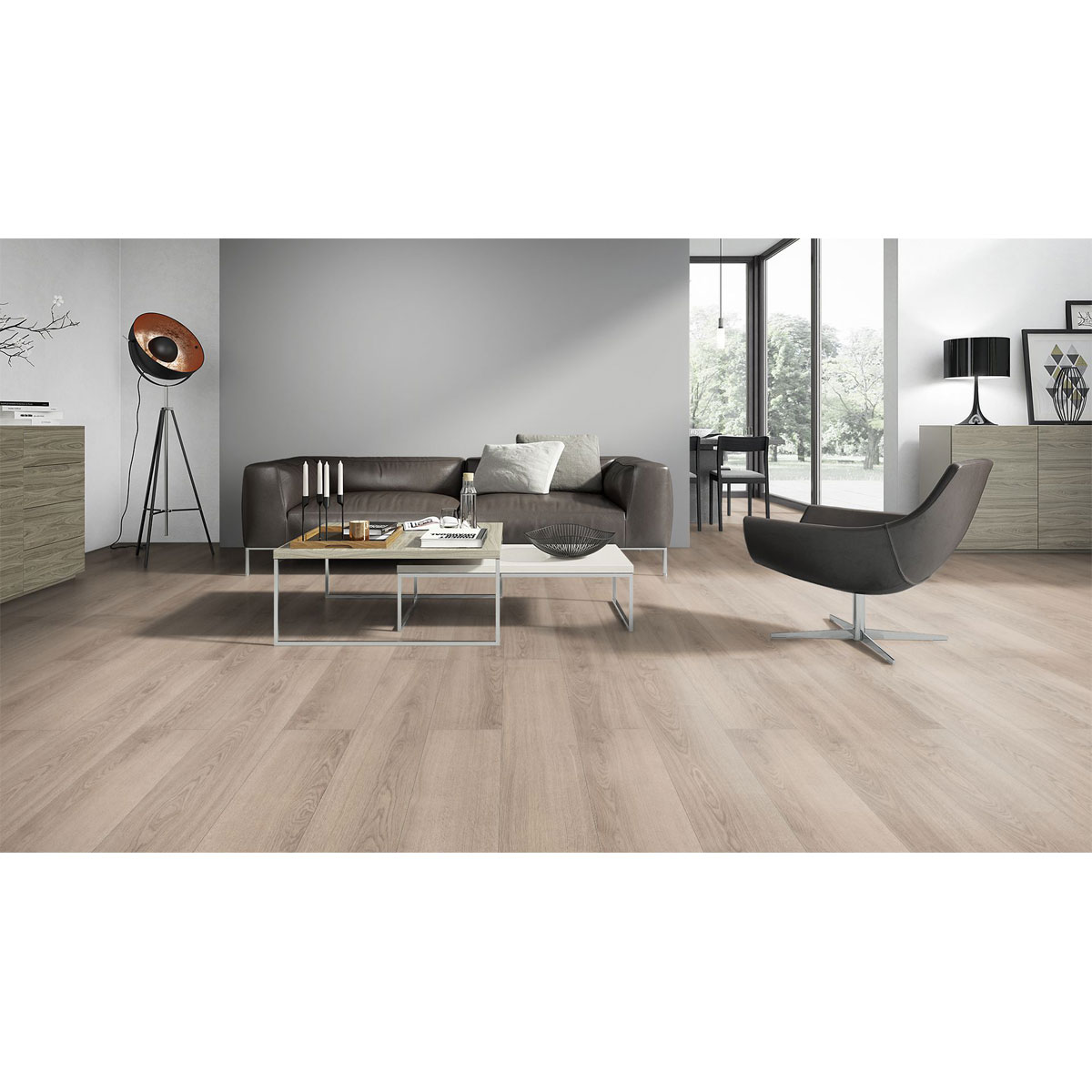 Laminat Solido 4V 731-4 Eiche natur grau 1286 x 194 x 7 mm Bild 3