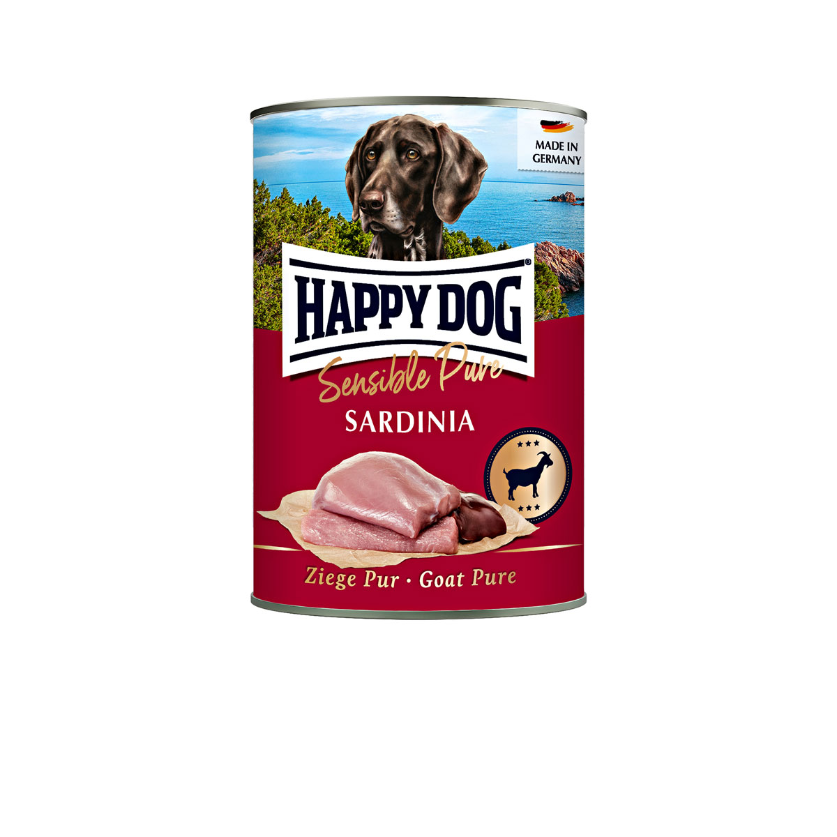 Happy Dog  Nassfutter Sensible Pure Sardinia Ziege pur 400 g