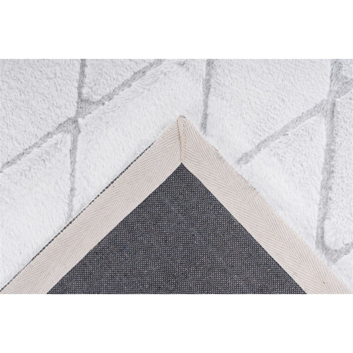 Vivica 225 Weiß / Graublau 80cm x 250cm Bild 4