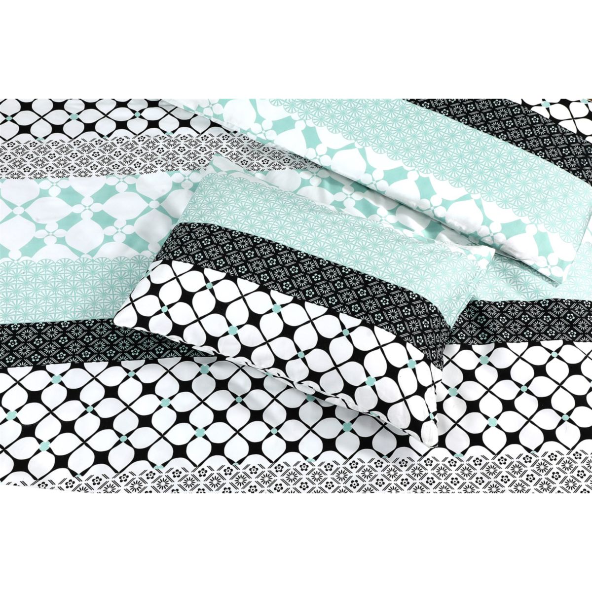 Bettwäsche Gisele 125-DE Multi / Grün 135cm x 200cm Bild 5