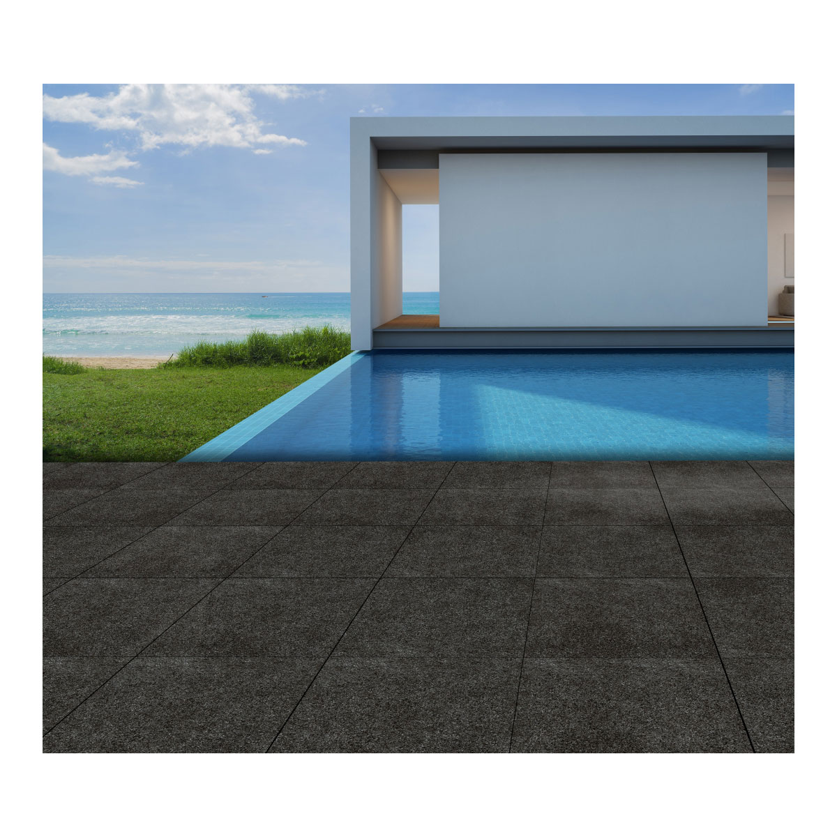 Terrassenplatte PL Basalt Black 60 x 60 x 2 cm Bild 2