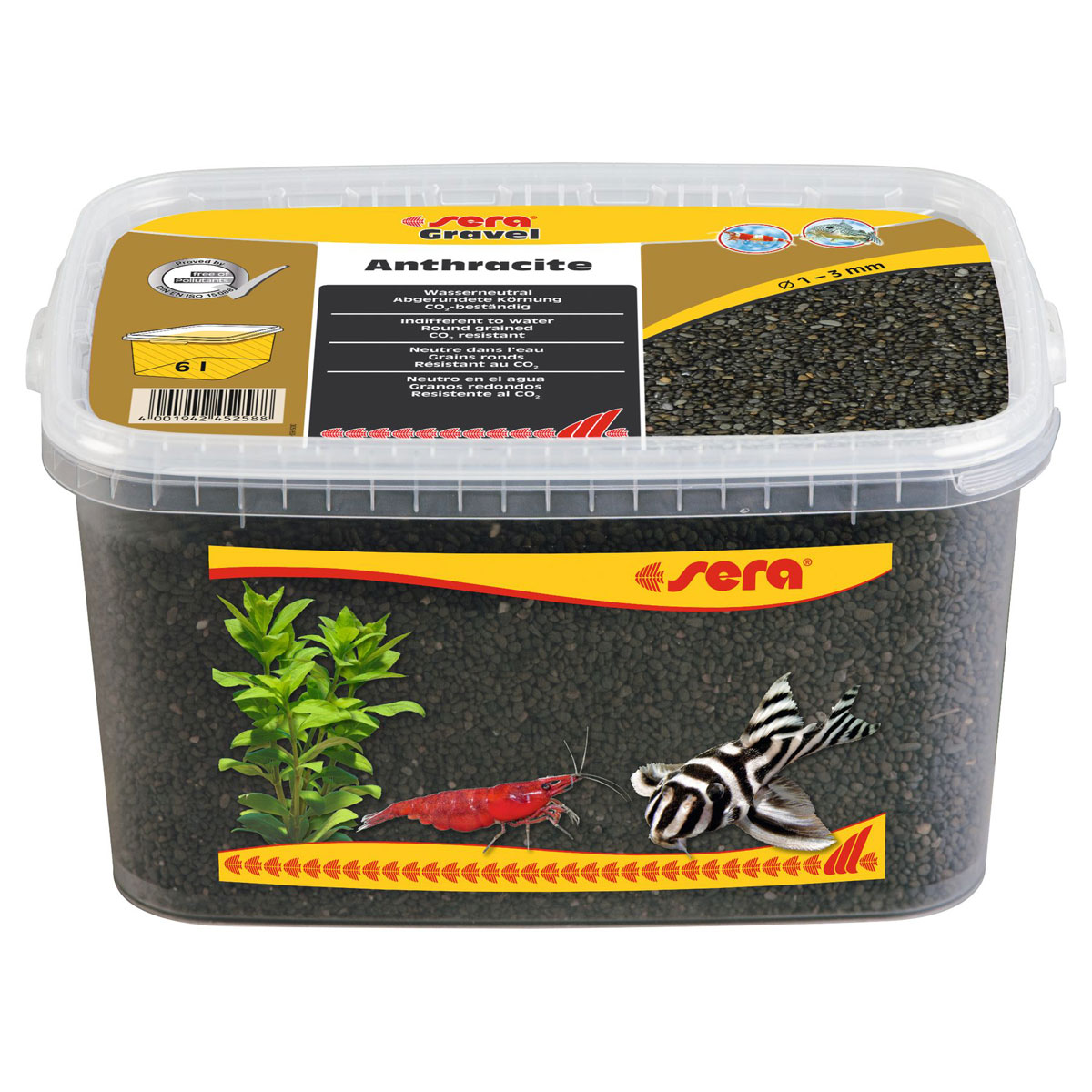 sera Gravel Anthracite Ø 1 - 3 mm 6 l