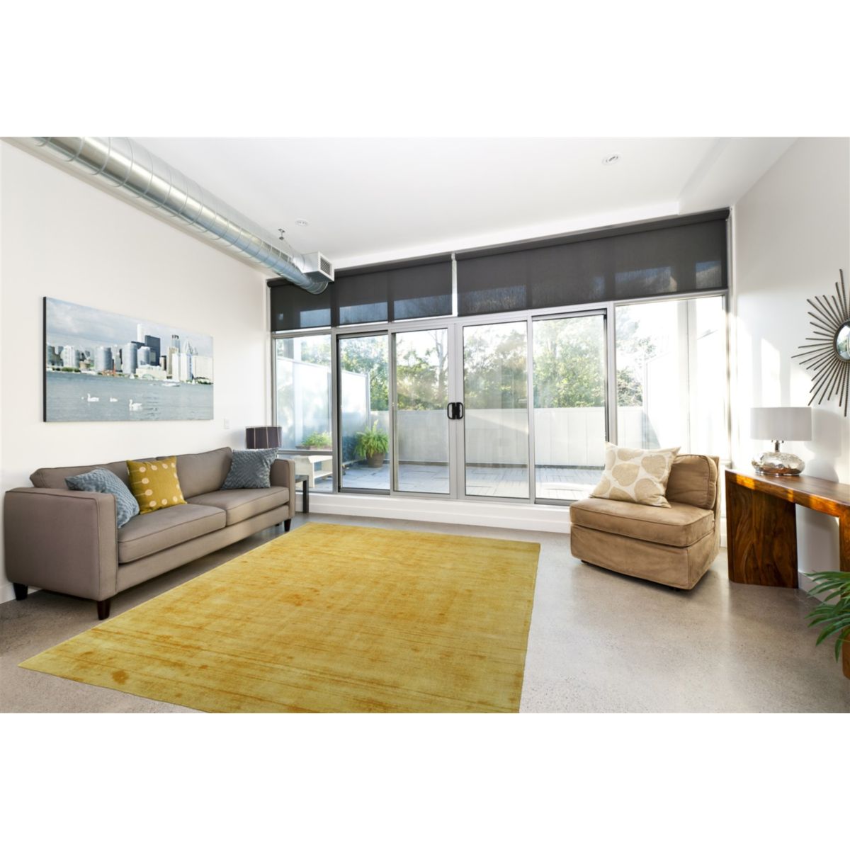 Kurzflorteppich „Luxury 110“ Gelb, 80x150cm Bild 5