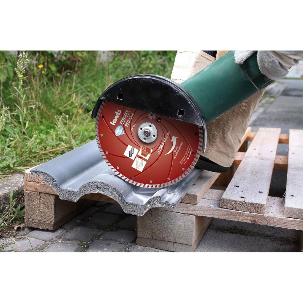 kwb  Trennscheiben Cut-Fix Red-Line Diamant Durchmesser 230 mm Bild 3