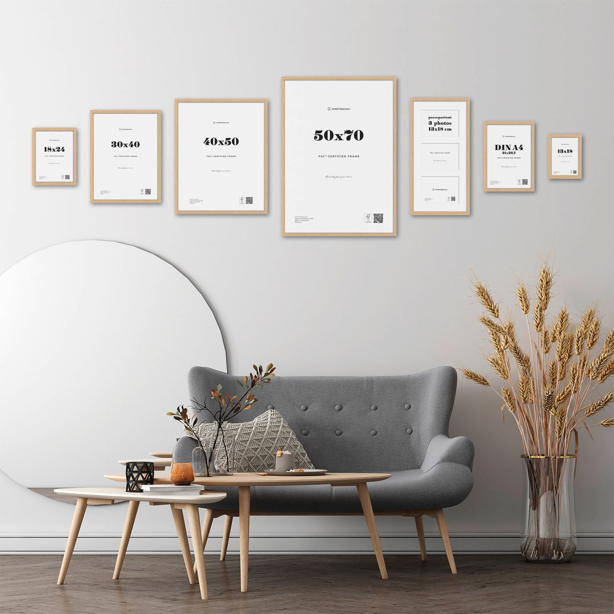 Bilderrahmen Quebec 40x50 cm Eiche Bild 2