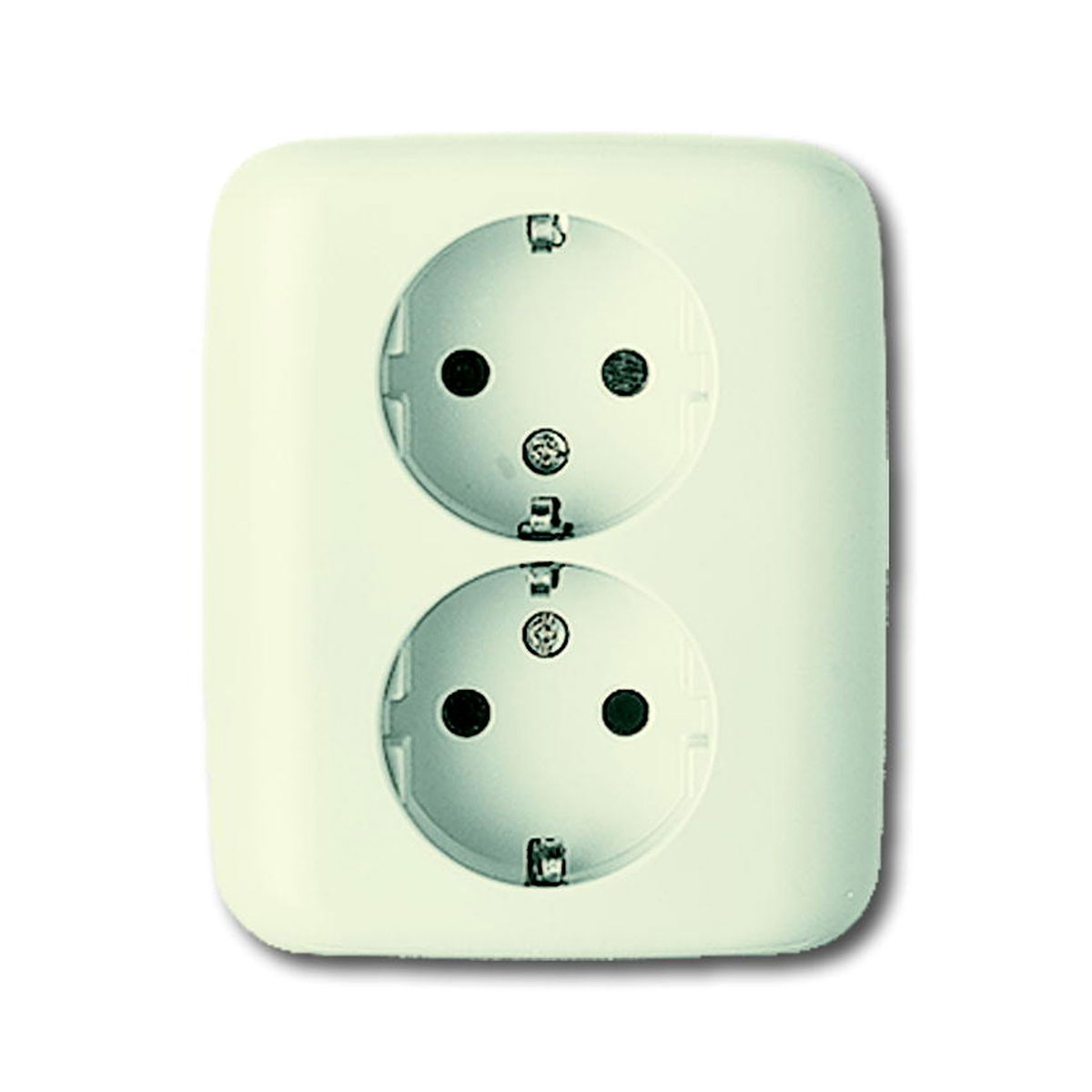 Busch-Jaeger Doppelsteckdose Busch-Duro 2000 SI Vollabdeckung