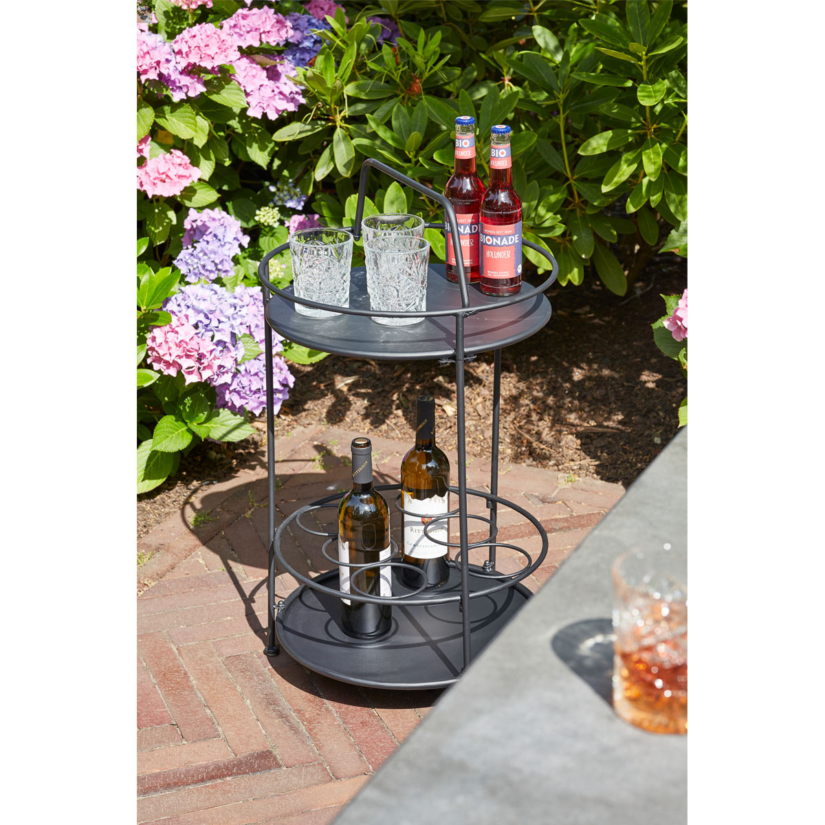 Siena Garden Beistelltisch Siero 42 x 74 cm schwarz Bild 5