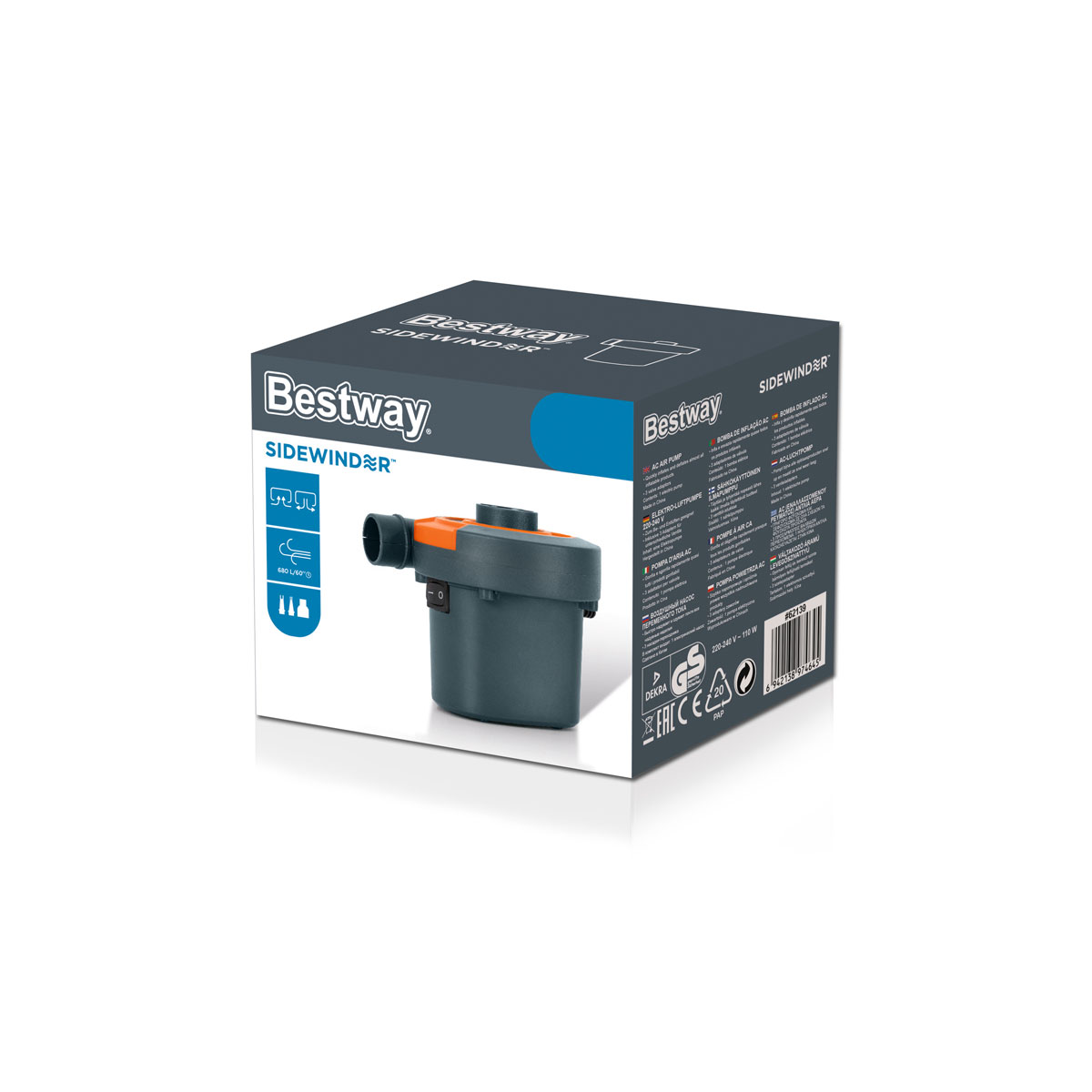 Bestway Elektro-Gebläsepumpe 220-240 V inkl 3 Ventiladaptern Bild 5
