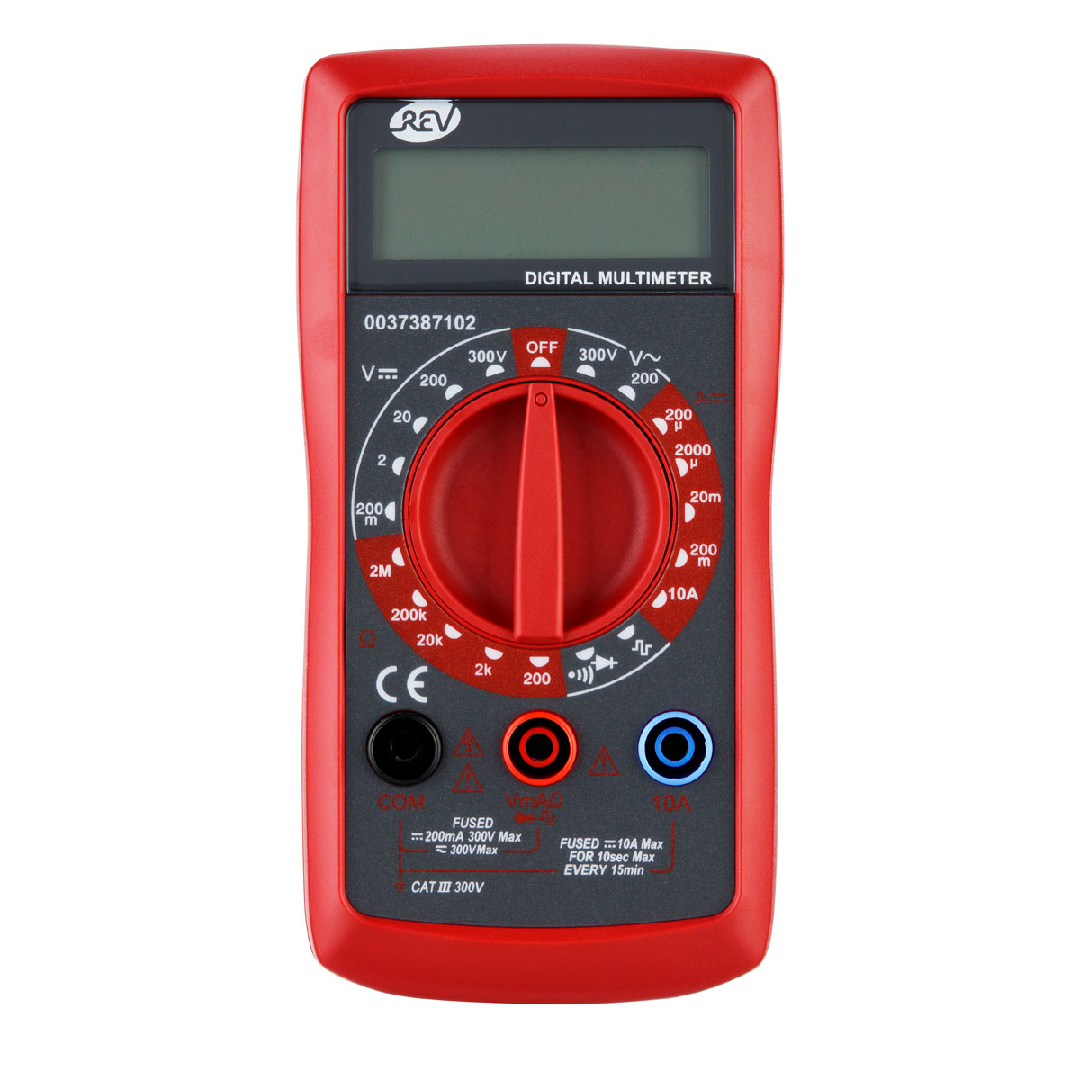 REV Ritter Vielfachmessgerät digital mit Signalgenerator schwarz/rot