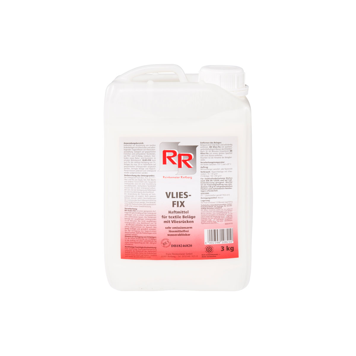 RR-Vliesfix Vliesrückenfixierung 3000 g