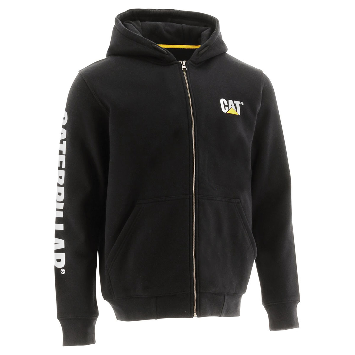 CAT Zip Hoodie Banner schwarz Gr. M