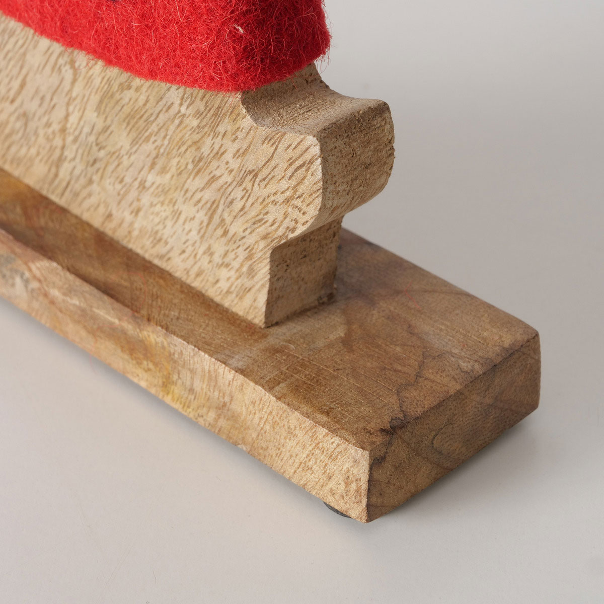 Figur Irschel sortiert Hirsch 15 x 4,5 x 25 cm cremeweiß rot Textil Holz Bild 8