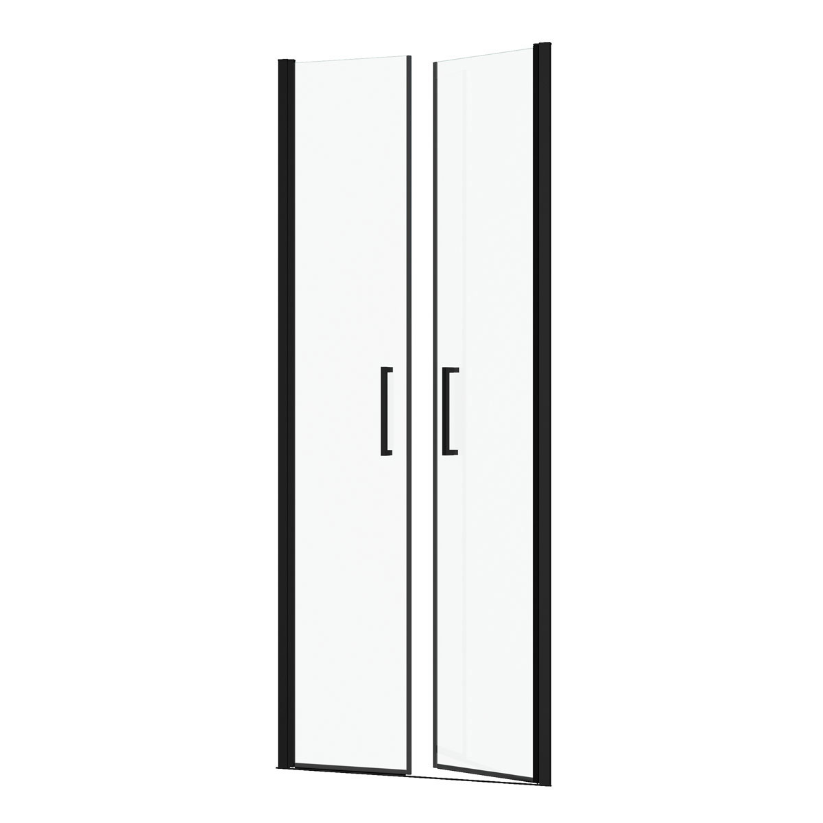 Aurlane Glasdusche Saloon shwarz 80 x 200 cm Bild 1