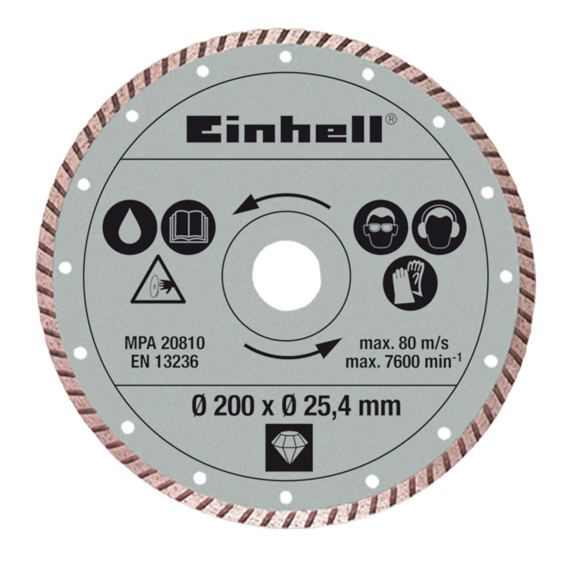 Einhell Diamanttrennscheibe 200 x 25,4 mm