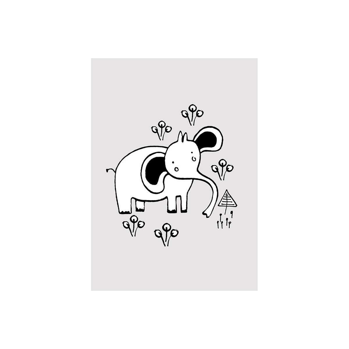 Komar  Wandbild Scribble Elephant 50x70 cm Bild 2