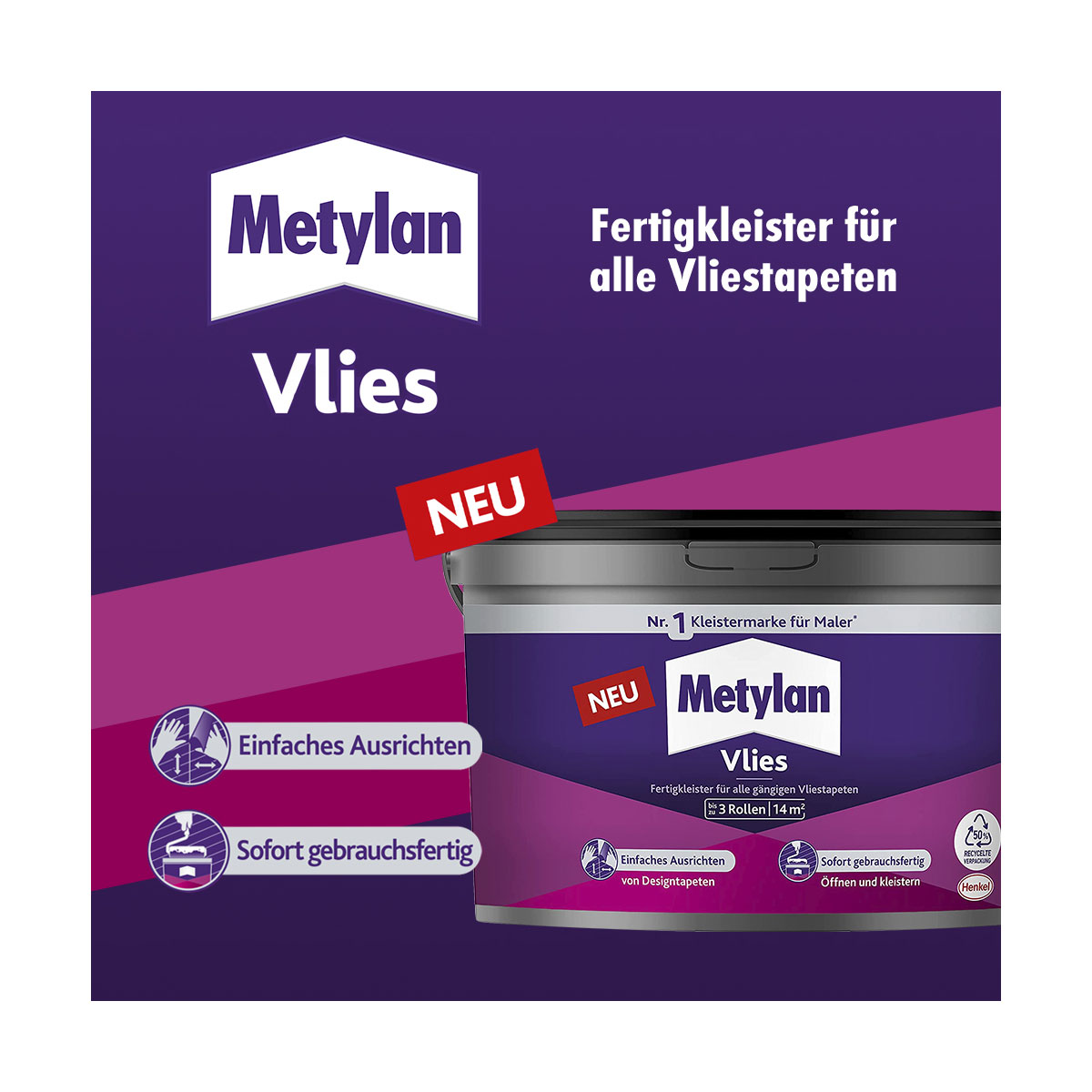Metylan Tapetenkleister Vlies 3 kg Bild 3