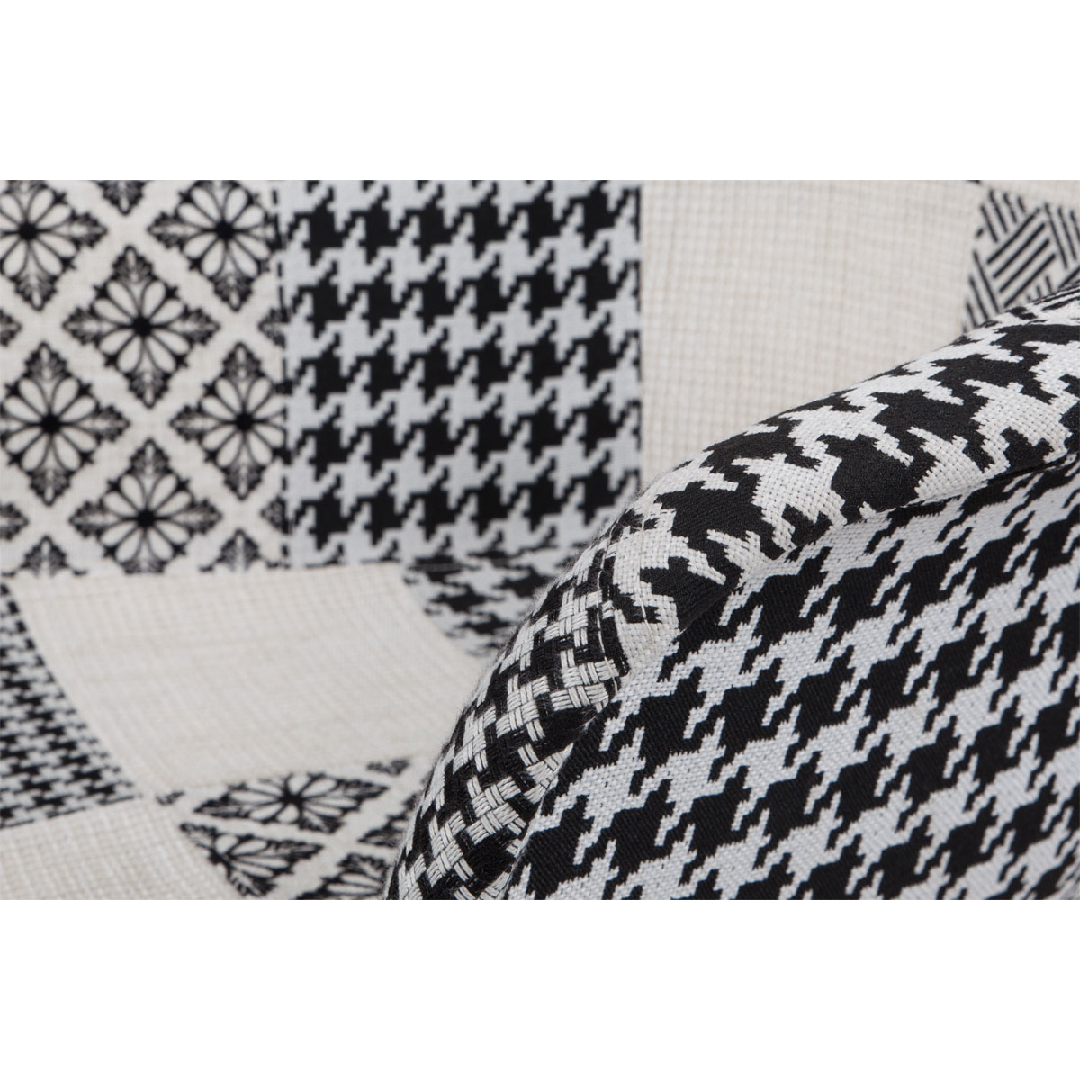 Stuhl „Dave 110“, 2er-Set, schwarz/weiß Bild 4