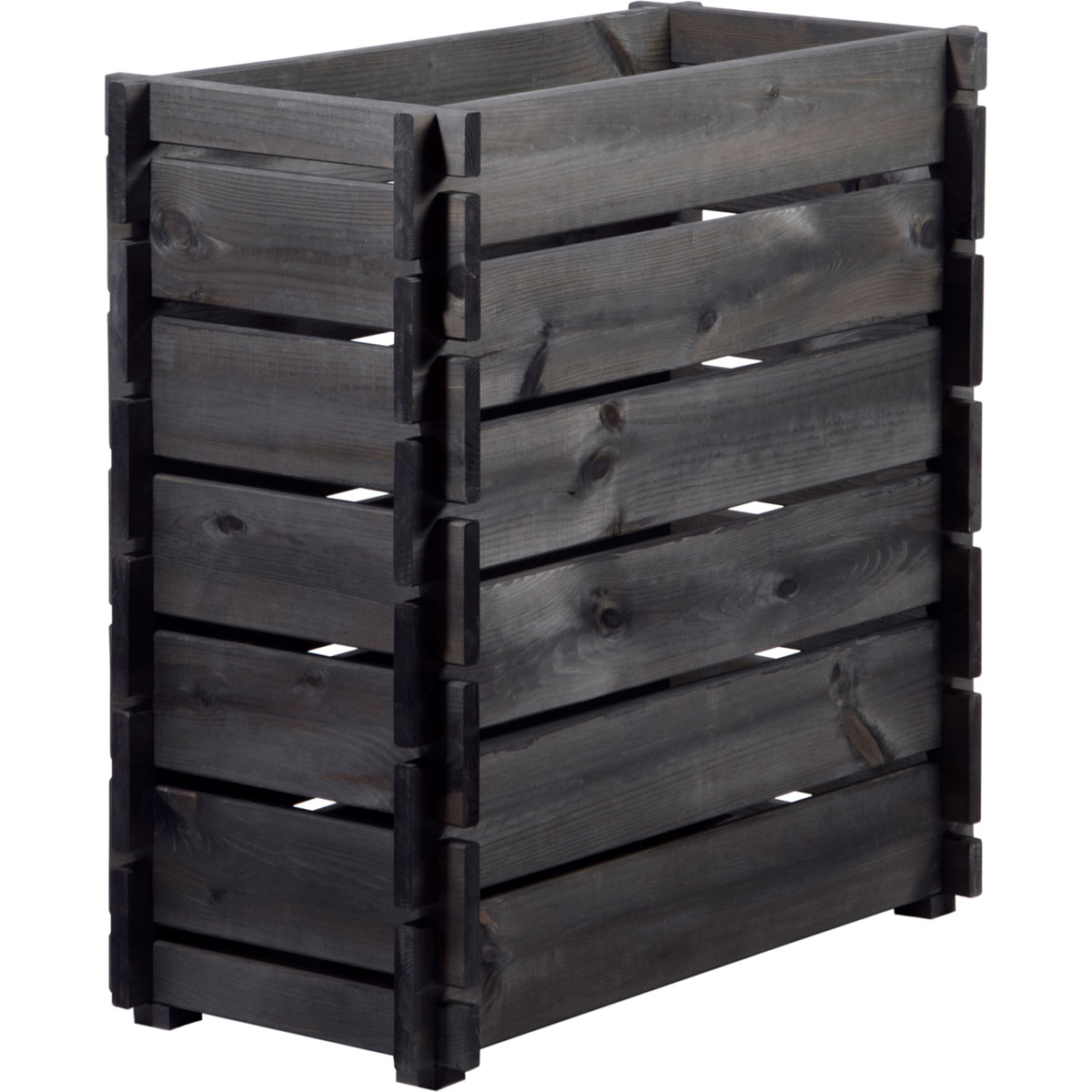 dobar Hochbeet mit Stecksystem 79 x 79 x 37 cm grau Bild 3