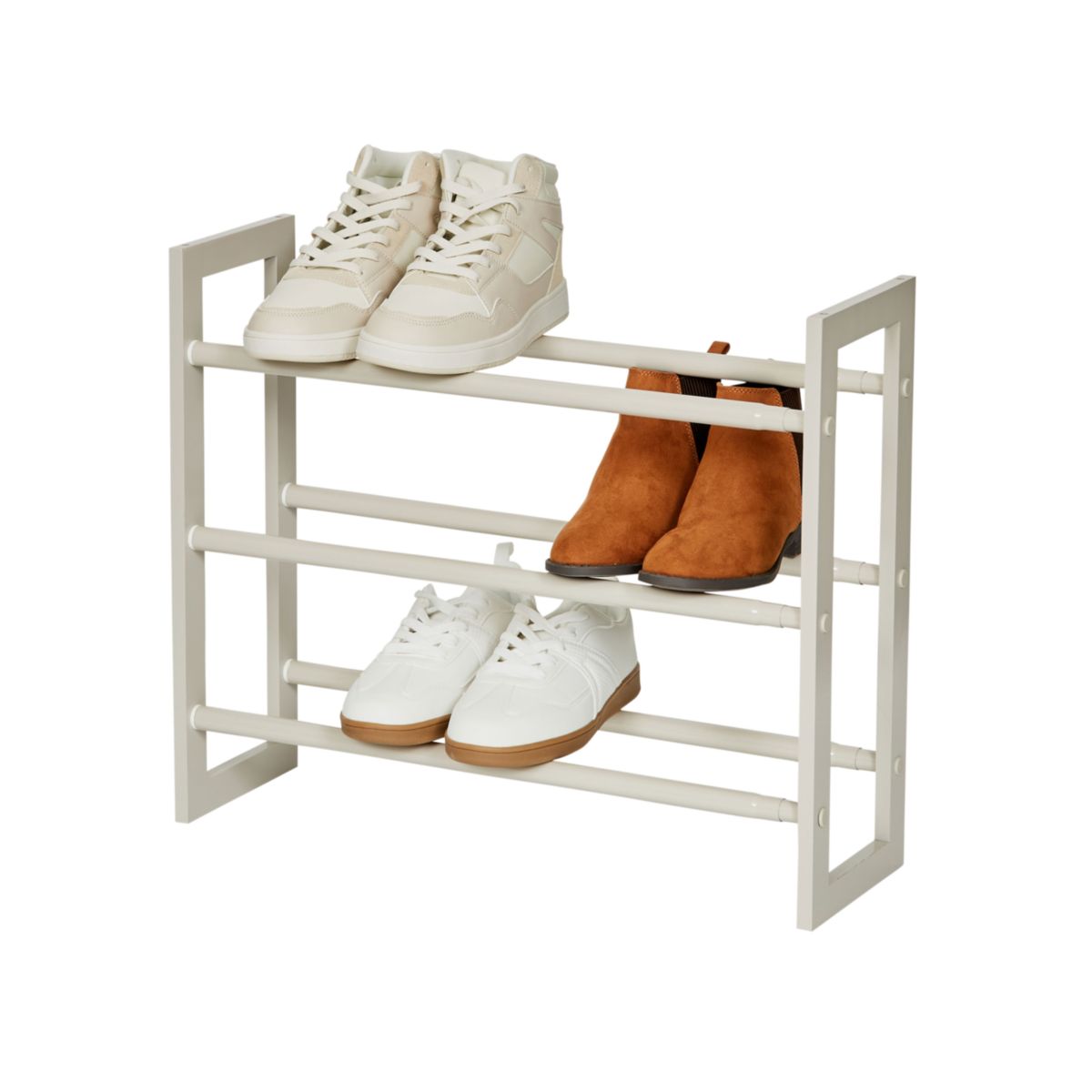 Loft Teleskop Schuhregal mit Holzrahmen