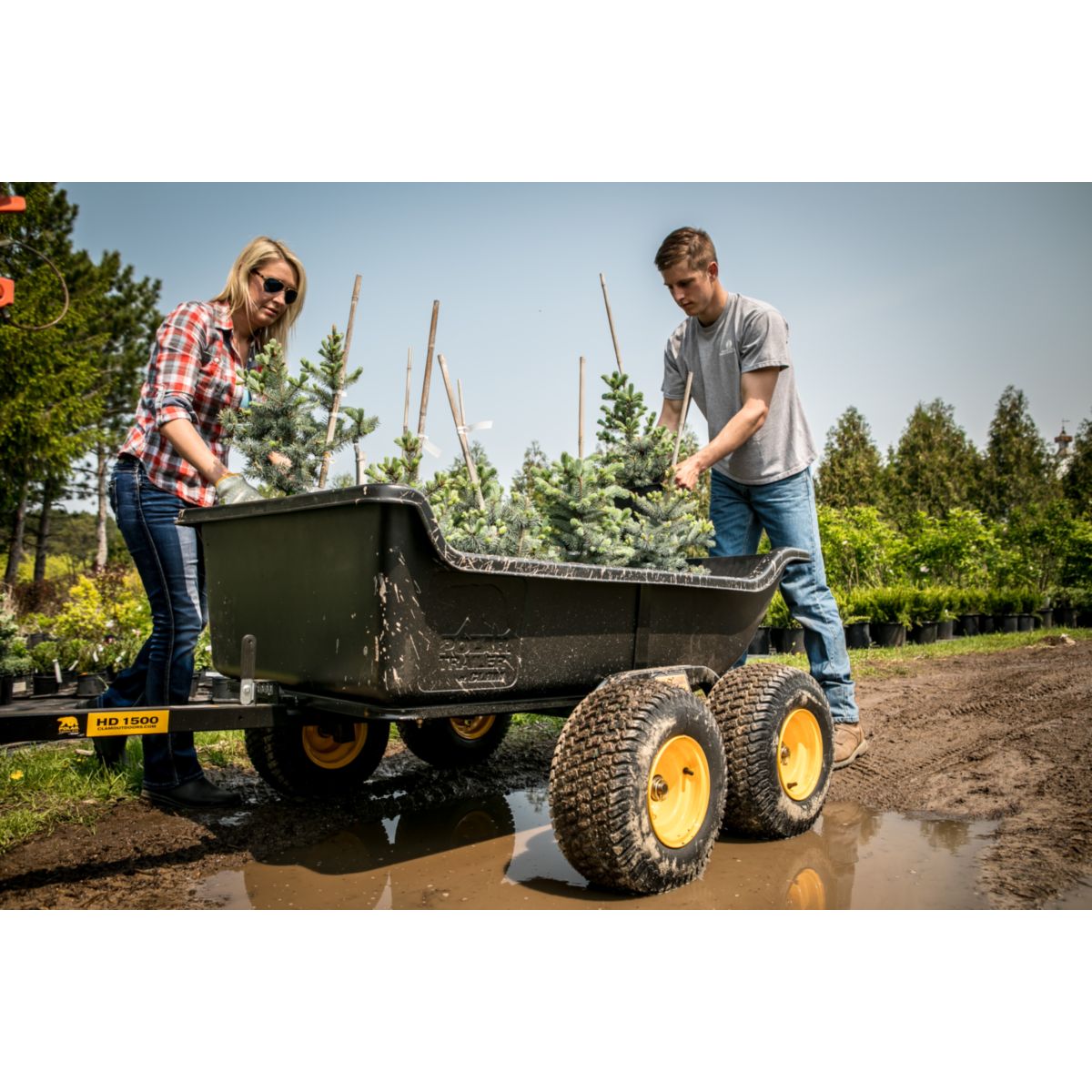 Polar Schubkarre Anhänger 623L 249x137x79cm Bild 8