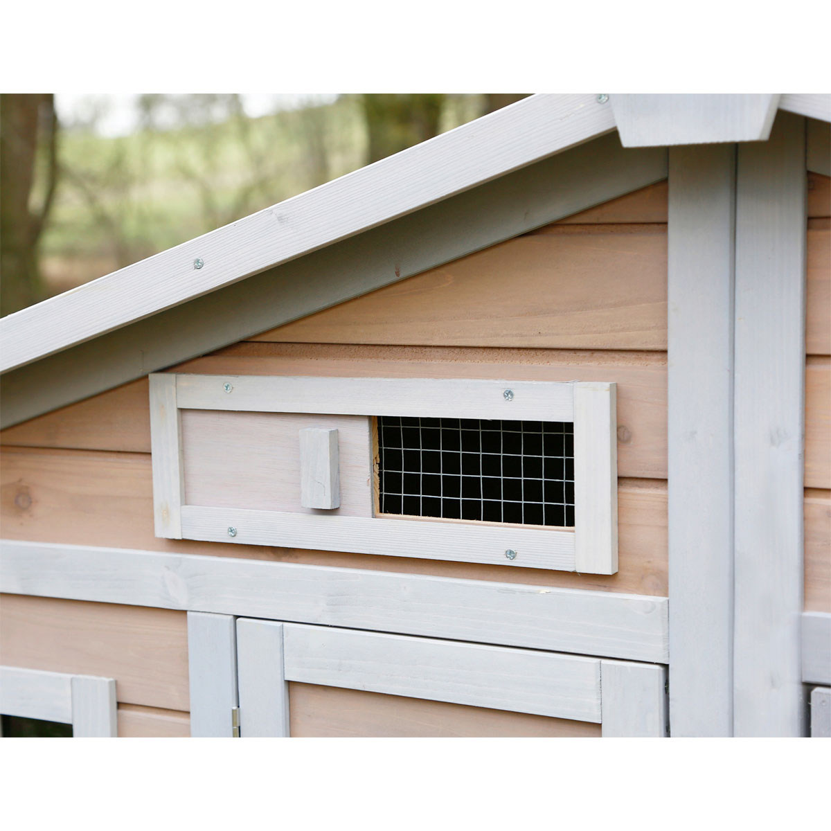 Hühnerstall Bonny 181 x 118 x 65 cm beige-weiß Bild 2