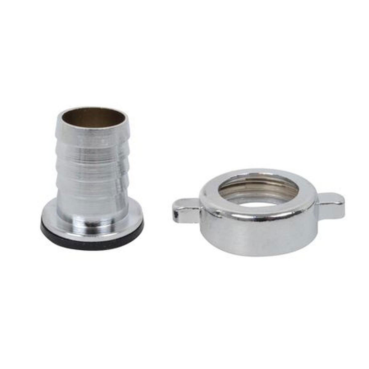 Kirchhoff Halbe Schlauchverschraubung ¾ x ¾ Tülle verchromt