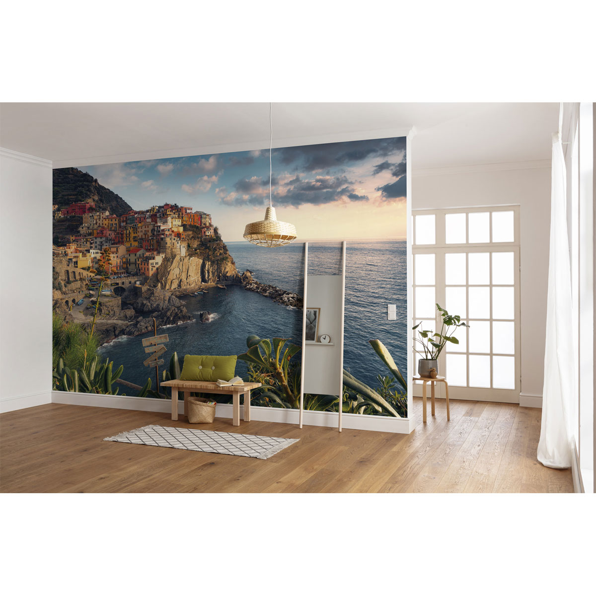 Komar  Vlies Fototapete The picturesque Village 450x280 cm Bild 1