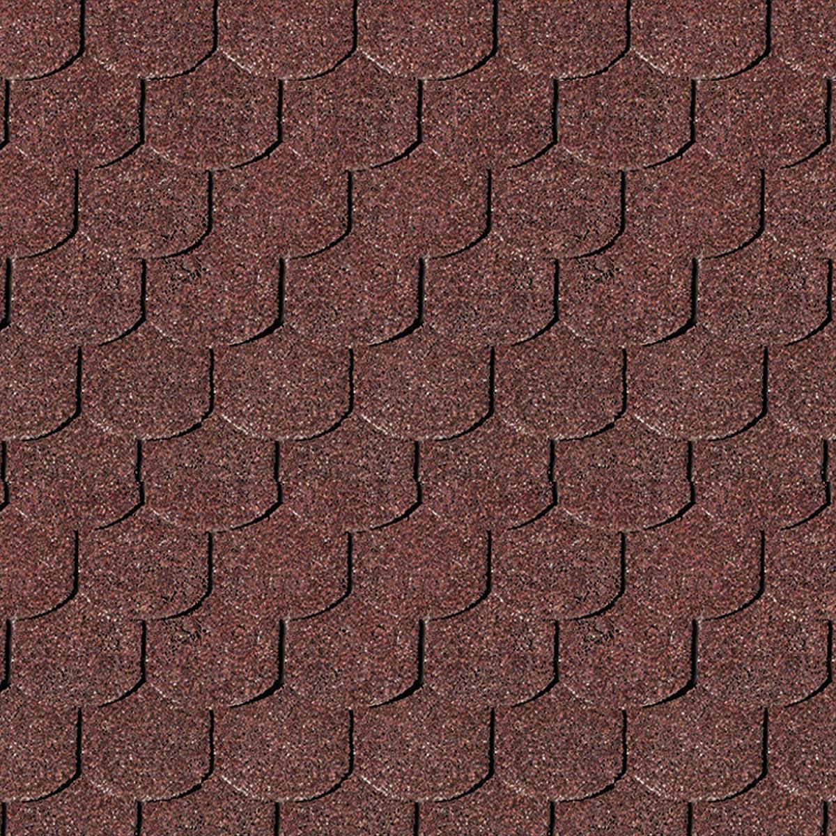 Karibu Dachschindeln Biberschwanz dunkelrot 3 m² Bild 2