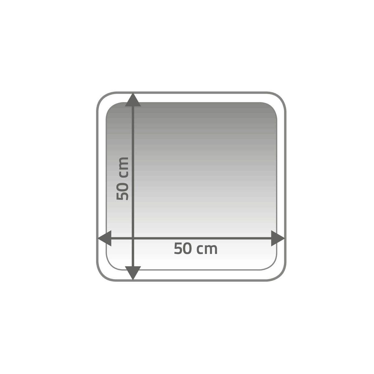 Ridder  Vorleger Stadion 50 x 50 cm hellblau Polyester-Microfaser Bild 3