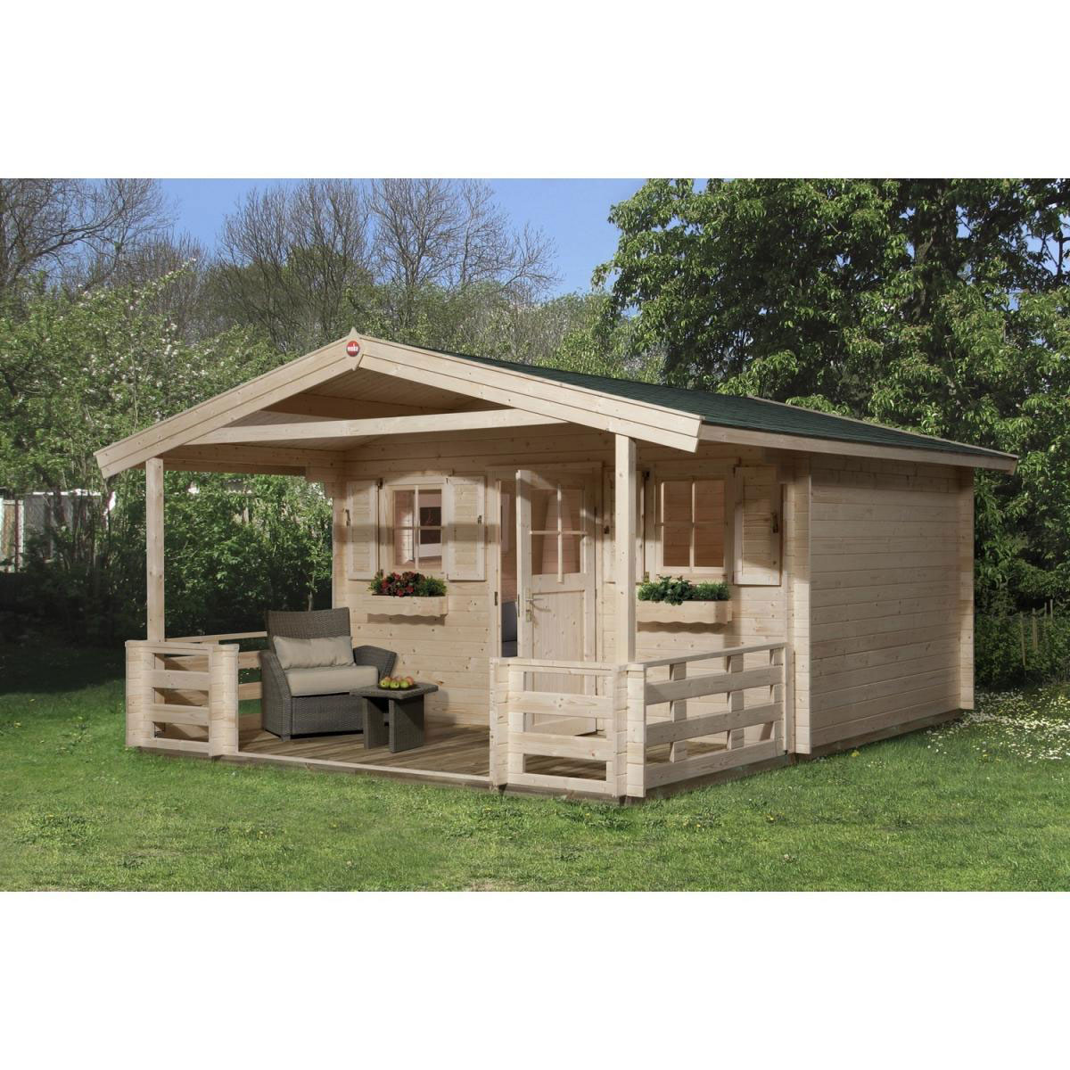 Weka Gartenhaus 135 B Größe 1/2 460 x 590 x 262 cm Bild 1