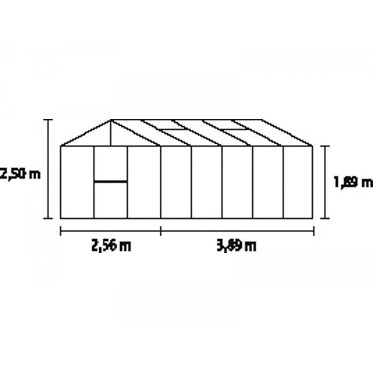 Vitavia Gewächshaus Zeus 10000 10m² 16 mm Hohlkammerplatte silber Bild 2