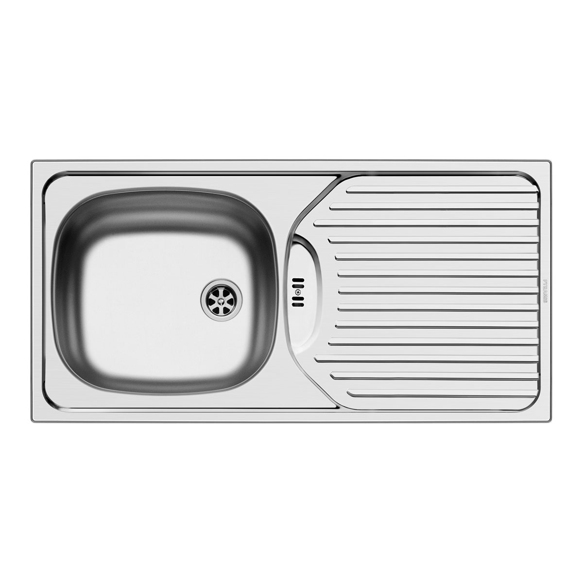 Pyramis  Edelstahl-Einbauspüle CA 1 Edelstahl Leinenoptik