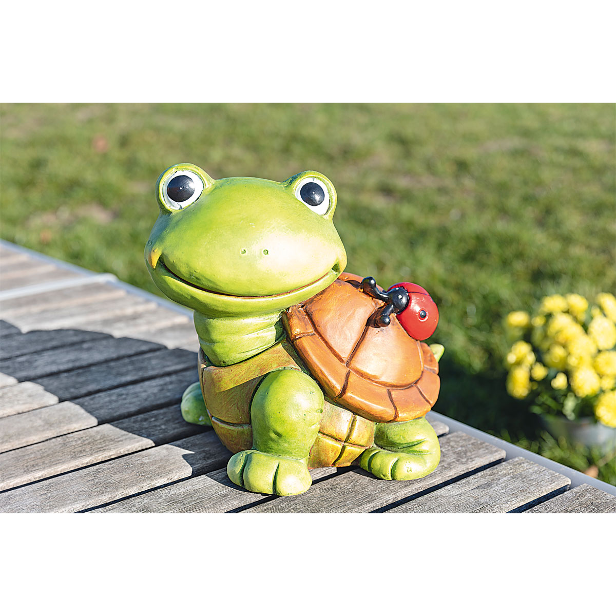 Haveson Schildkröte mit Marienkäfer 36,5 x 29,5 x 32,5 cm Bild 2