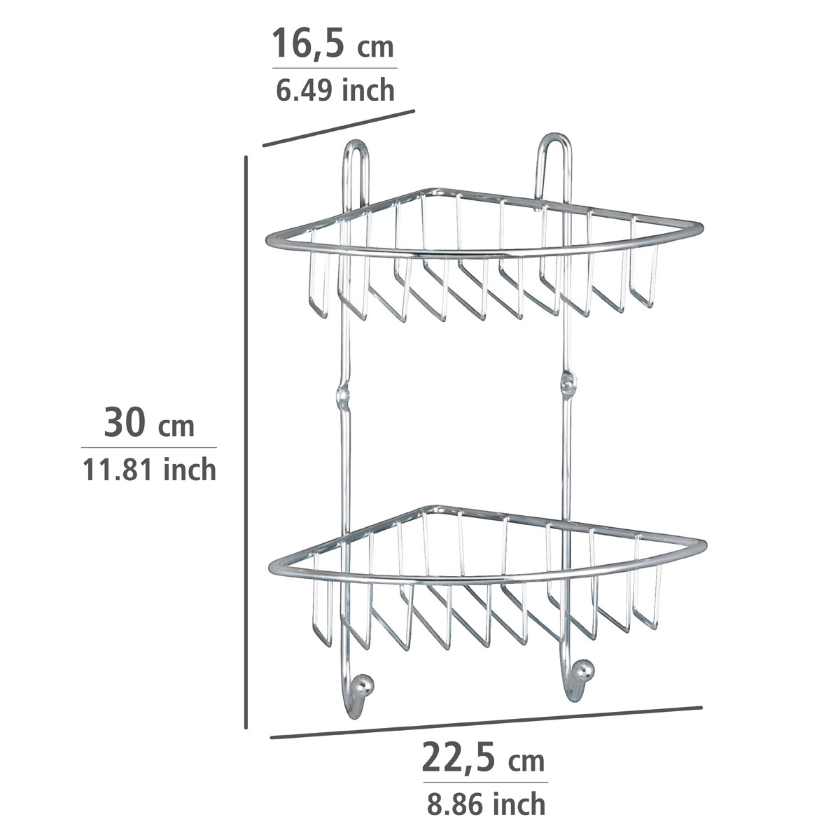 Wenko Eckregal Milano mit 2 Etagen Bild 4