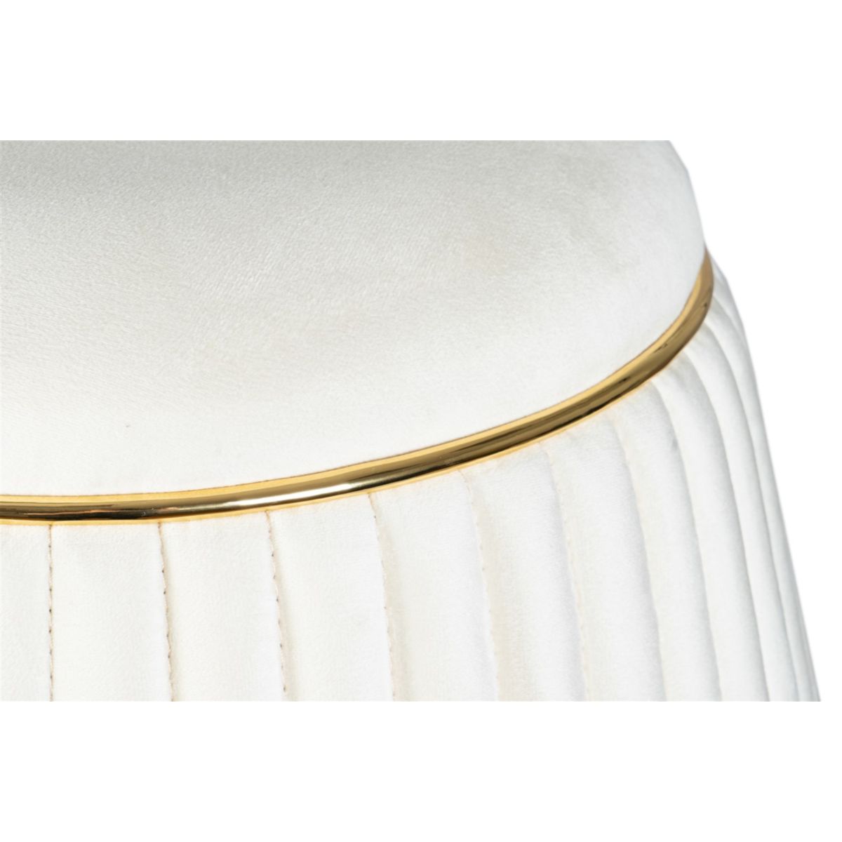 Hocker Doric 225 elfenbein gold Bild 5