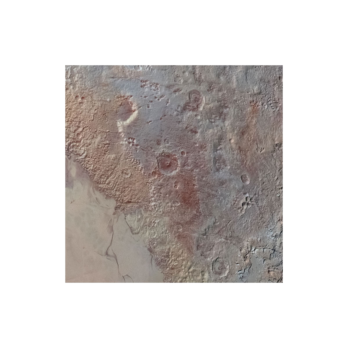 Komar  Selbstklebende Vlies Fototapete rund Pluto Durchmesser 125 cm Bild 3