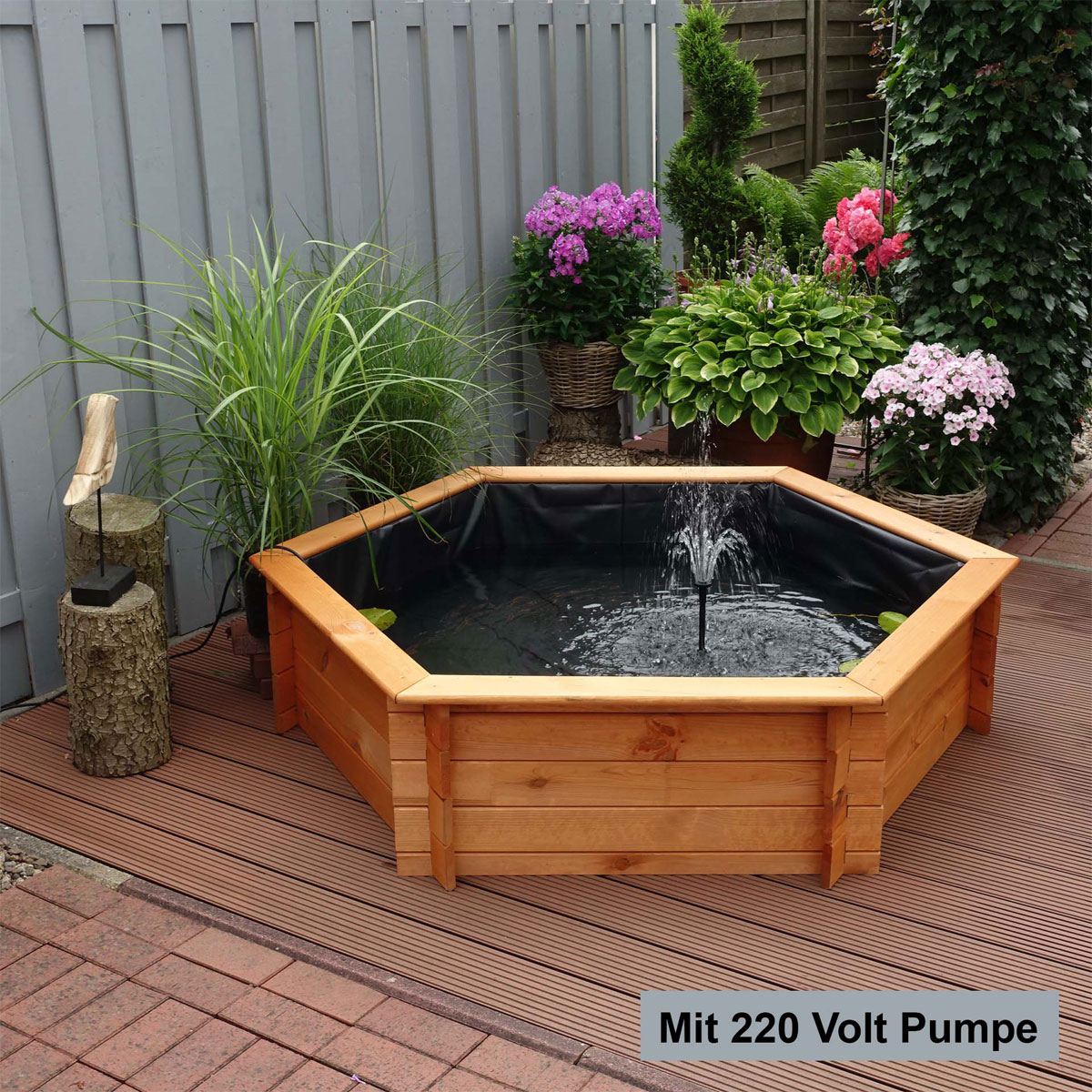 Promadino Sechseck-Hochteich 150 cm Bild 4