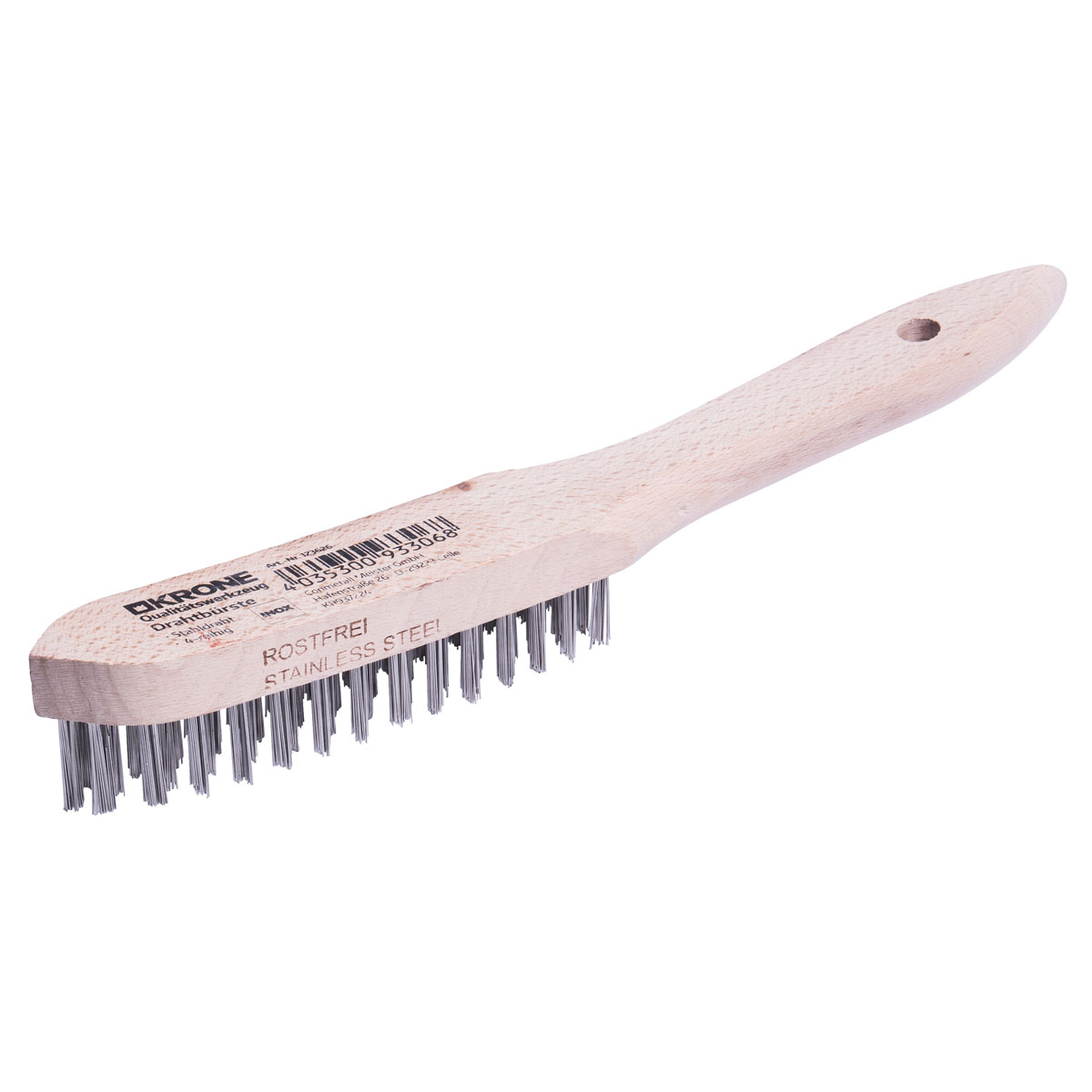 Krone  Stahl-Drahtbürste 4 reihig