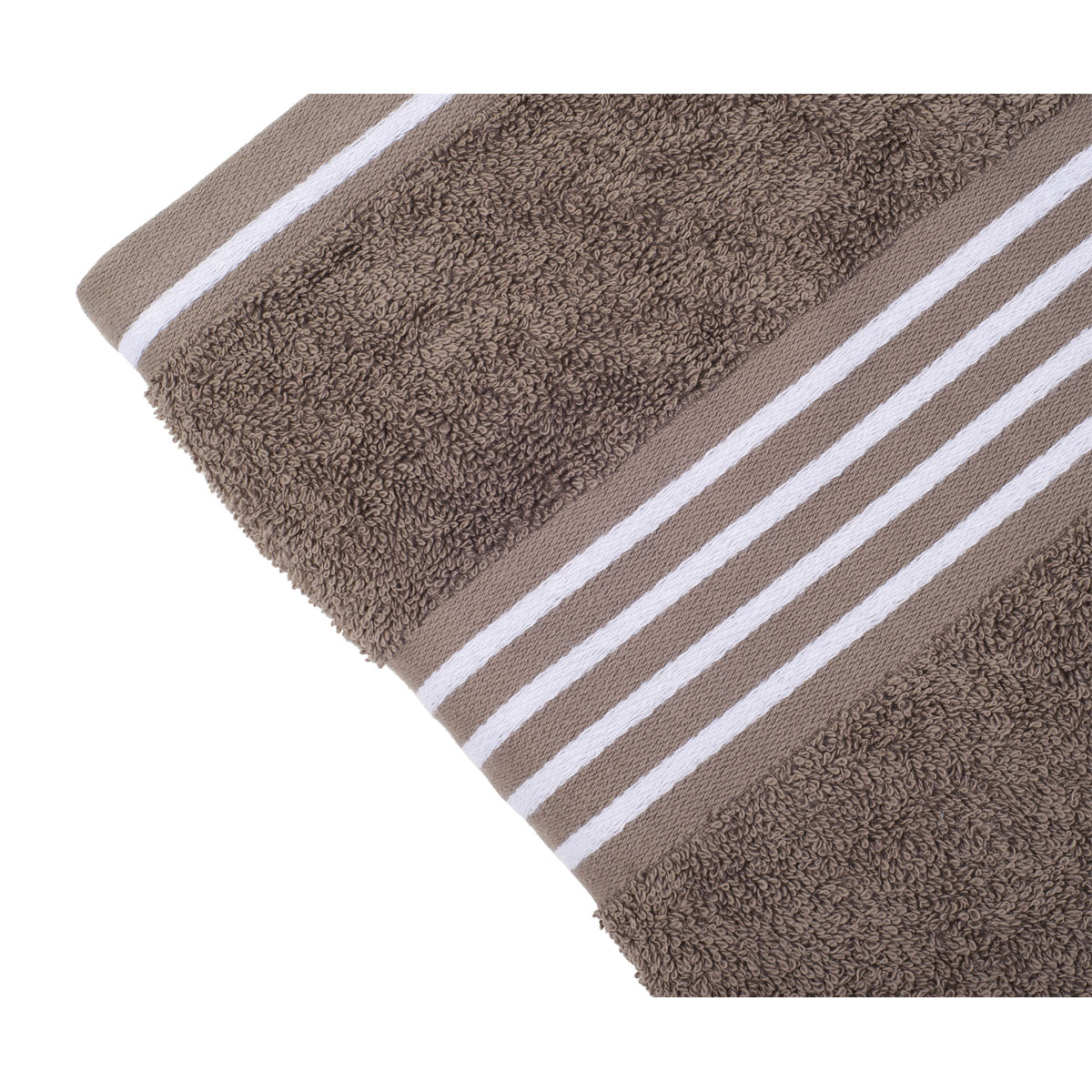 Gözze Frottier-Gästetuch Rio 30 x 50 cm taupe weißgrundig Bild 3