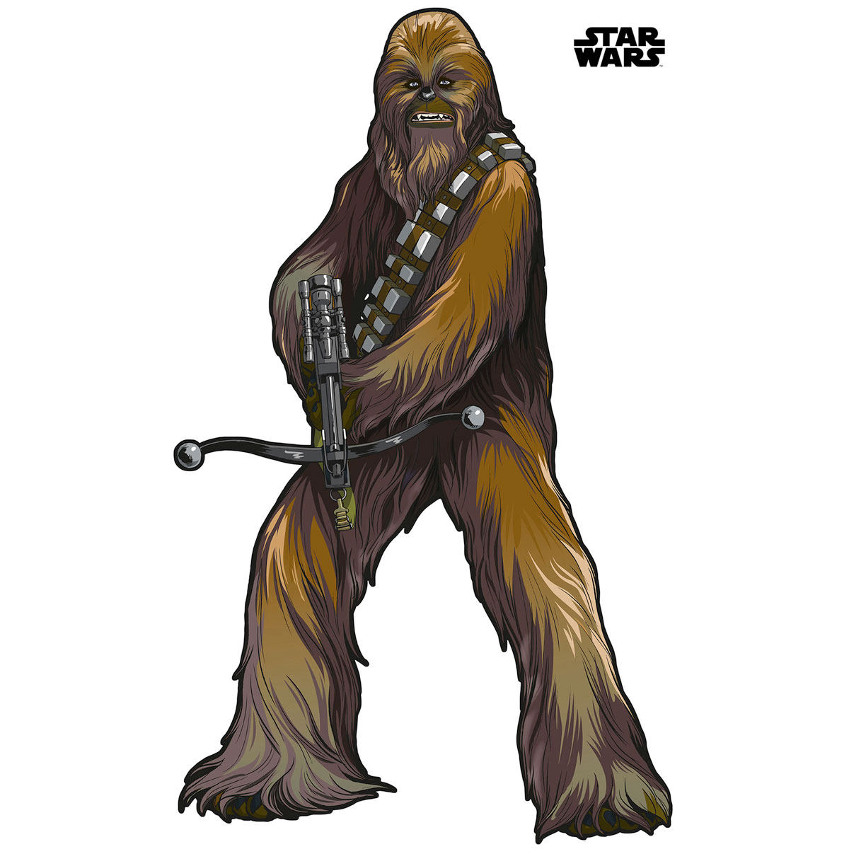 Komar  Selbstklebende Vlies Wandtattoo Star Wars XXL Chewbacca 127x200 cm Bild 2