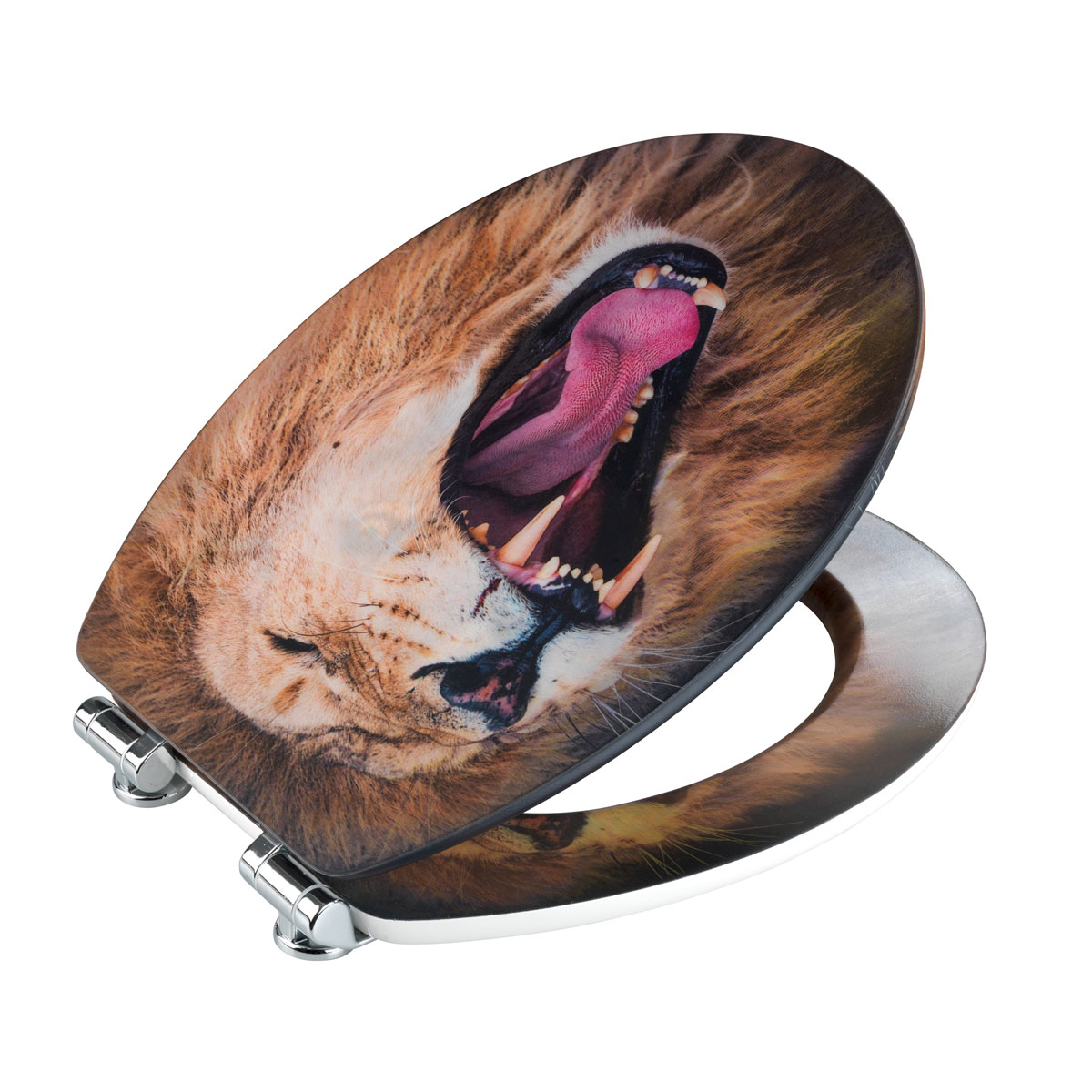 Wenko WC-Sitz Lion 3D-Effekt mit Absenkautomatik Bild 4