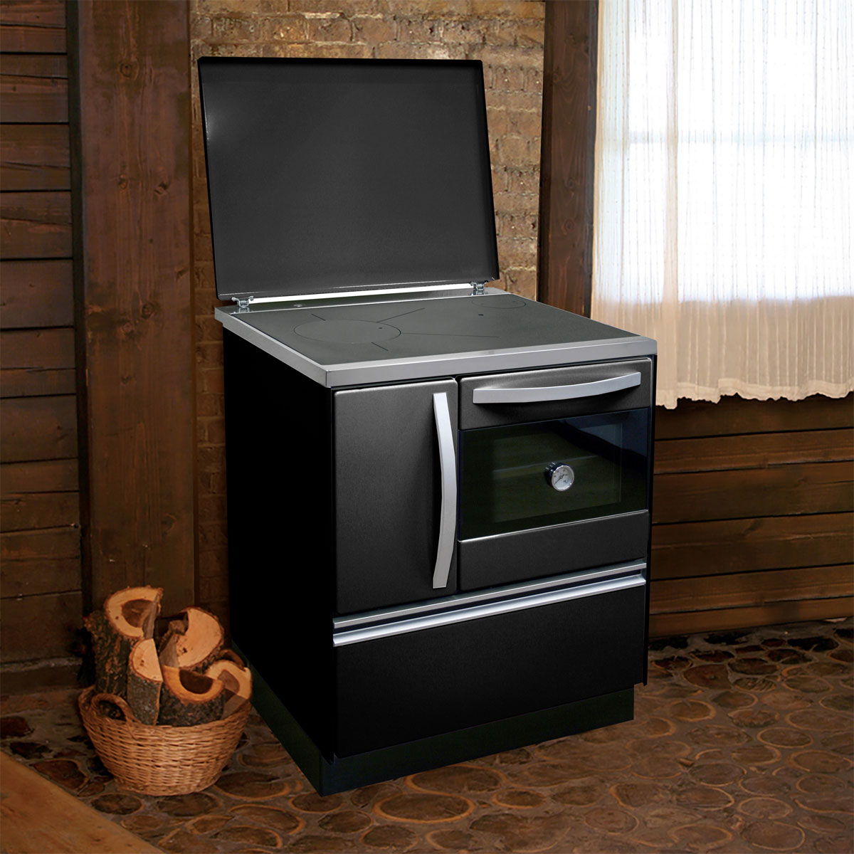 Kuechenherd Isar 72 schwarz Bild 2