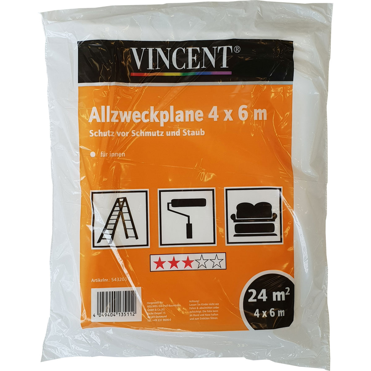 Vincent Allzweckplane 400 x 600 cm