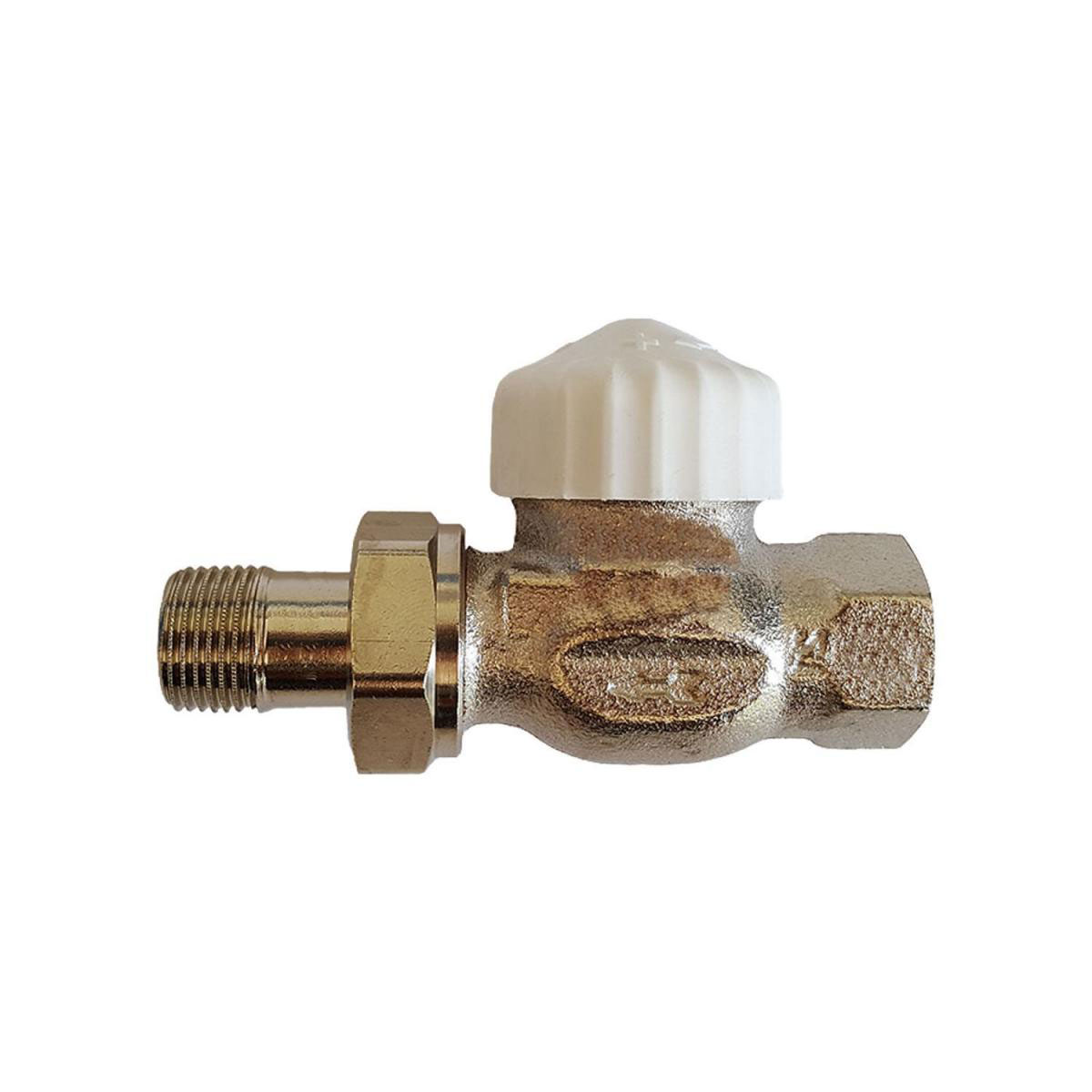 Heimeier Thermostatventil Unterteil V-Exakt II 1/2" Durchgang vernickelt
