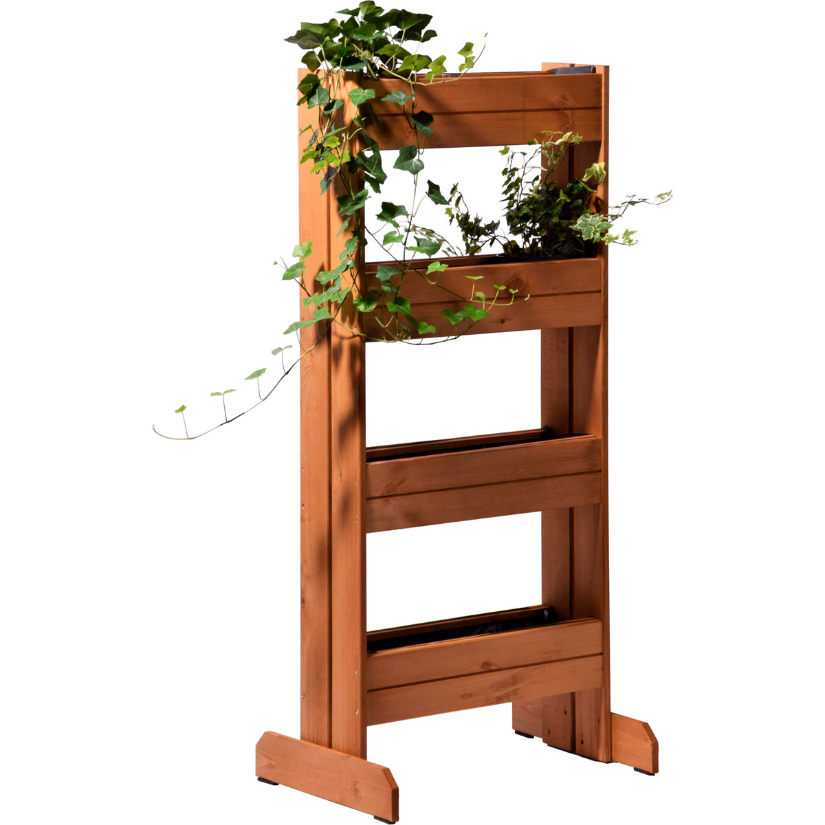 dobar Hochbeet 55 x 125 x 40 cm braun Bild 2