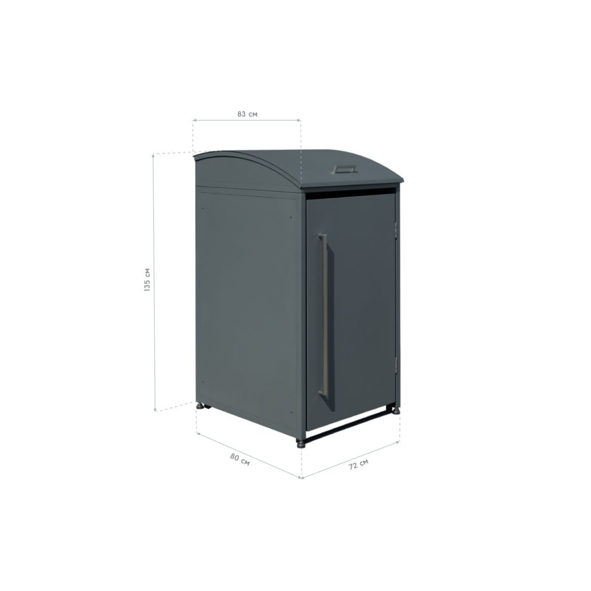 Westmann Mülltonnenbox Moderna 1 1x 240 L 83x72x135 cm Bild 8