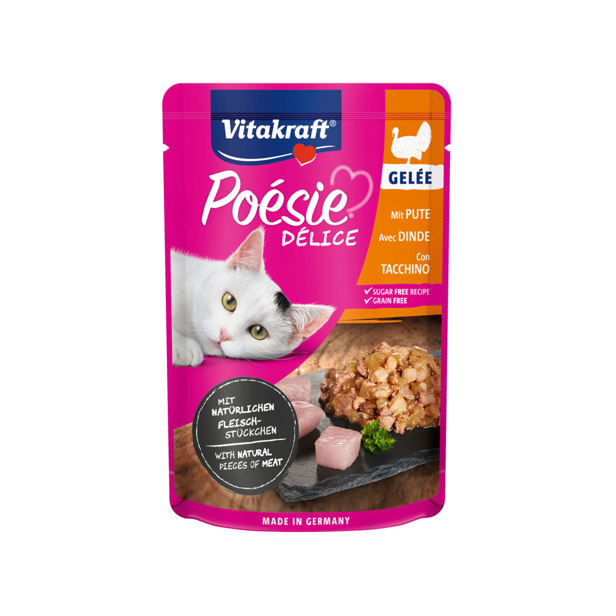 Vitakraft Poesie Delice Gelee Pouch Pute 85g