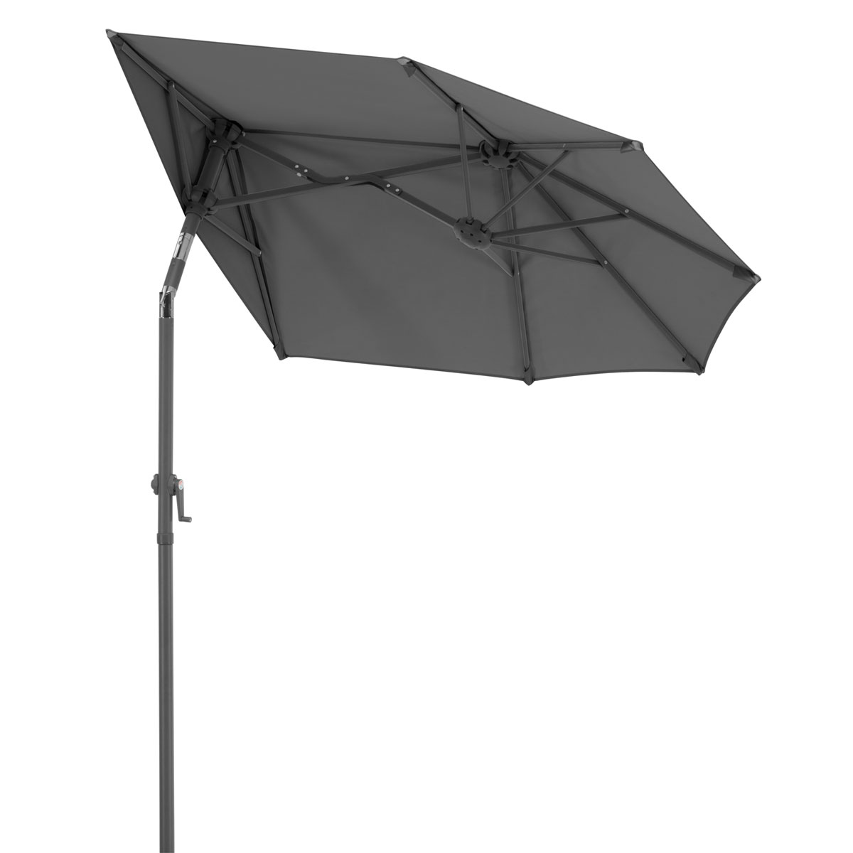 Schneider Schirme Sonnenschirm Salerno Mezza 150 x 150 cm anthrazit Bild 6